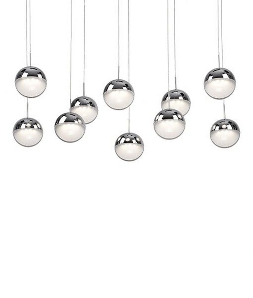3.88 Inch 5W 1 LED Pendant Kuzco Lighting 402801CH-LED Pluto Chrome Finish with Clear Acrylic/Frosted Glass 3.88 Inch 5W 1 LED Pendant Kuzco Lighting 402801CH-LED Pluto Chrome Finish with Clear Acrylic/Frosted Glass